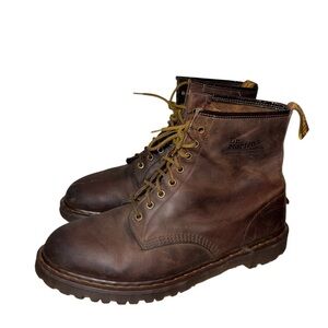 Dr. Martens vtg Made in England 1460 Leather Brown BOOTS UK 12 US 13 - Used
